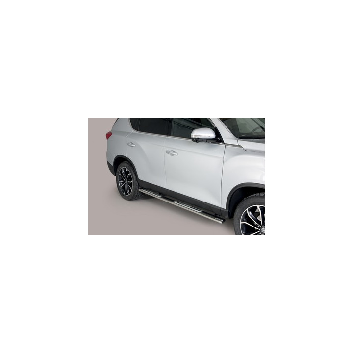 Side Steps, Misutonida 4x4 Neoprene Step, Color Silver, SsangYong Rexton 2018 - Present - EDK.ro