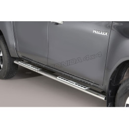 Praguri Laterale, Misutonida 4x4 Neoprene Step, Culoare Argintiu, Toyota Hilux 2011 - 2015 - EDK.ro
