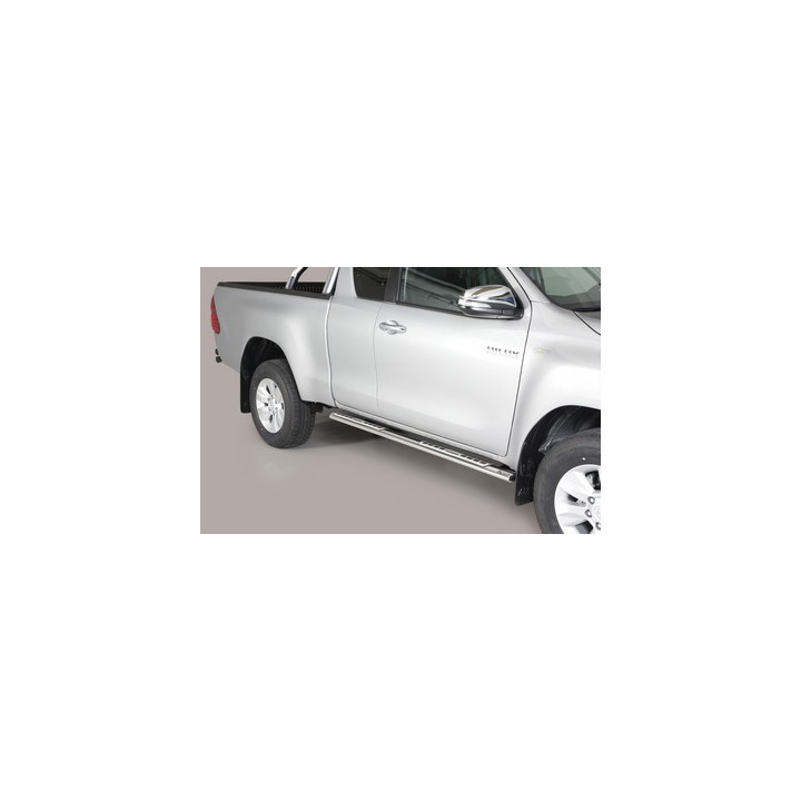 Praguri Laterale, Misutonida 4x4 Neoprene Step, Culoare Argintiu, Toyota Hilux 2016 - Prezent - EDK.ro