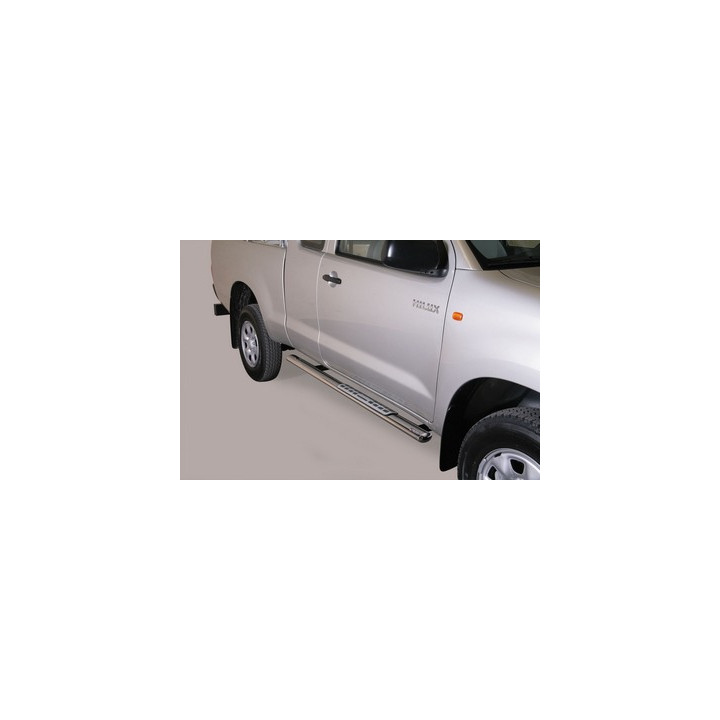Praguri Laterale, Misutonida 4x4 Neoprene Step, Culoare Argintiu, Toyota Hilux 2016 - 2020 - EDK.ro