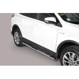 Praguri Laterale, Misutonida 4x4 Neoprene Step, Culoare Argintiu, Toyota RAV4 2013 - 2018 - EDK.ro