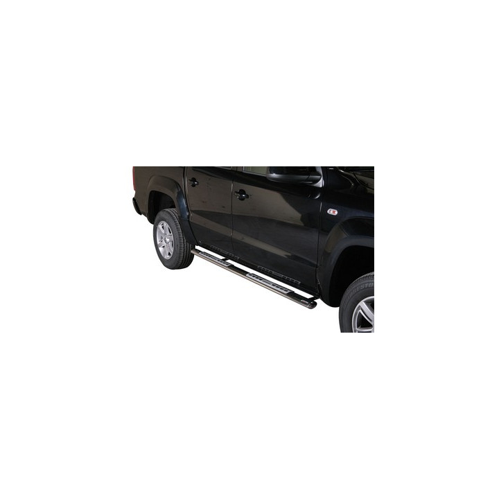 Side Steps, Misutonida 4x4 Neoprene Step, Color Silver, Volkswagen Amarok 2010 - 2022 - EDK.ro