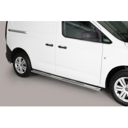 Praguri Laterale, Misutonida 4x4 Neoprene Step, Culoare Argintiu, Volkswagen Caddy 2021 - Prezent - EDK.ro