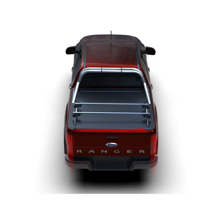Manual Roll Top Tonneau Bed Cover, Tessera 4x4 Roll+, Ford Ranger XLT Double Cab 2012 - 2022 - EDK.ro