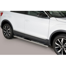 Praguri Laterale, Misutonida 4x4 Neoprene Step, Culoare Argintiu, Volkswagen T-Roc - EDK.ro