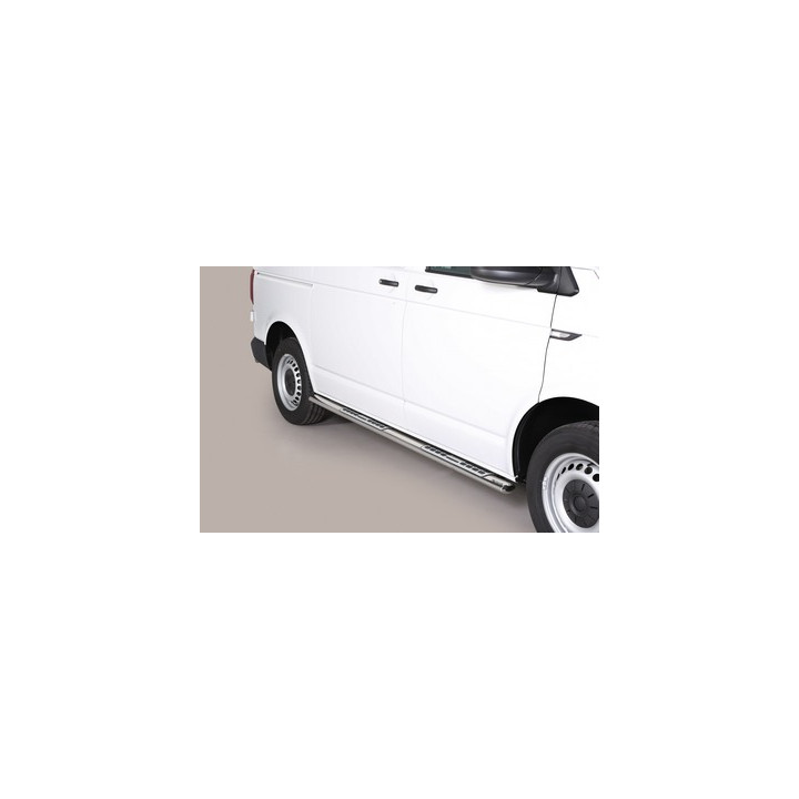 Side Steps, Misutonida 4x4 Neoprene Step, Color Silver, Volkswagen Transporter T6 2015 - 2018 - EDK.ro