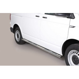 Praguri Laterale, Misutonida 4x4 Neoprene Step, Culoare Argintiu, Volkswagen Transporter T6.1 2019 - 2021 - EDK.ro