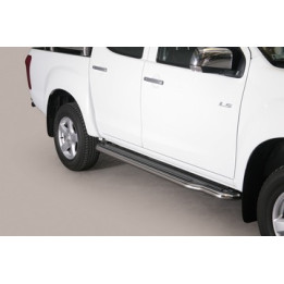 Praguri Laterale, Misutonida 4x4 Extralong, Culoare Argintiu, Isuzu D-Max 2012 - 2019 - EDK.ro