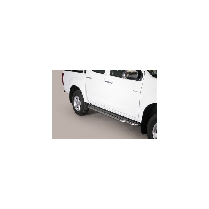 Side Steps, Misutonida 4x4 Extralong, Color Silver, Isuzu D-Max 2012 - 2019 - EDK.ro