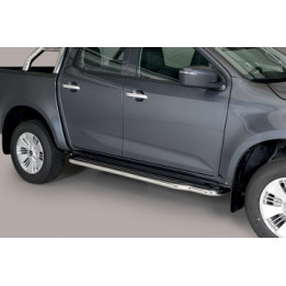 Praguri Laterale, Misutonida 4x4 Extralong, Culoare Argintiu, Isuzu D-Max 2024 - Prezent - EDK.ro