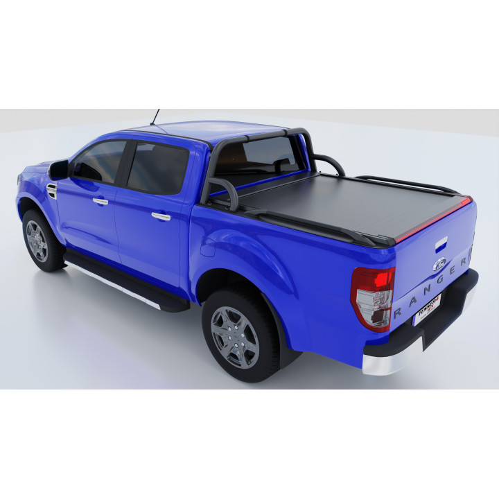 Manual Roll Top Tonneau Bed Cover, Tessera 4x4 Roll+, Ford Ranger XLT Double Cab 2012 - 2022 - EDK.ro