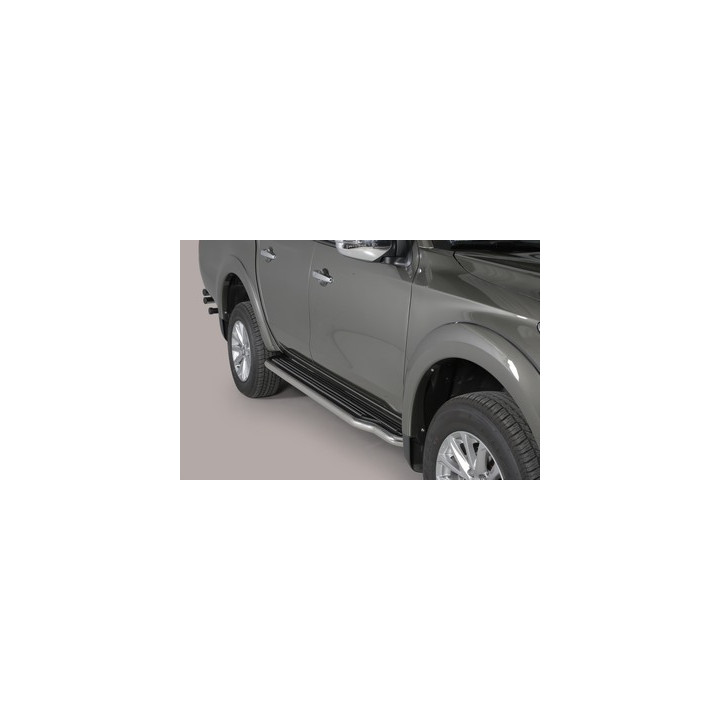 Praguri Laterale, Misutonida 4x4 Extralong, Culoare Argintiu, Mitsubishi L200 2015 - 2018 - EDK.ro