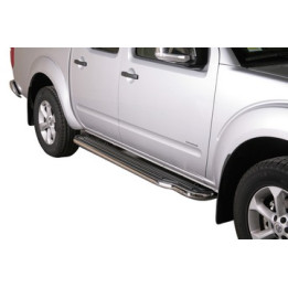 Praguri Laterale, Misutonida 4x4 Extralong, Culoare Argintiu, Nissan Navara 2010 - 2015 - EDK.ro