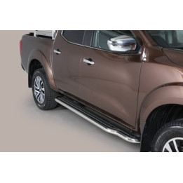 Side Steps, Misutonida 4x4 Extralong, Color Black, Nissan Navara 2016 - Present - EDK.ro