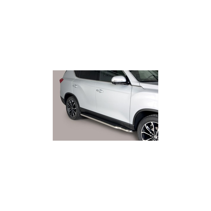 Praguri Laterale, Misutonida 4x4 Extralong, Culoare Argintiu, SsangYong Rexton - EDK.ro