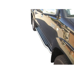 Praguri Laterale, Misutonida 4x4 Extralong, Culoare Argintiu, Toyota Hilux 2006 - 2011 - EDK.ro