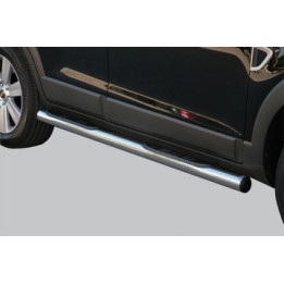 Side Steps, Misutonida 4x4 Grand Pedana with Rubber Step, Color Silver, Chevrolet Captiva 2006 - 2010 - EDK.ro