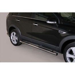 Praguri Laterale, Misutonida 4x4 Grand Pedana cu Treaptă din Cauciuc, Culoare Negru, Chevrolet Captiva 2011 - 2013 - EDK.ro