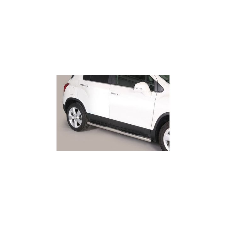 Side Steps, Misutonida 4x4 Grand Footboard with Rubber Step, Color Black, Chevrolet Trax - EDK.ro
