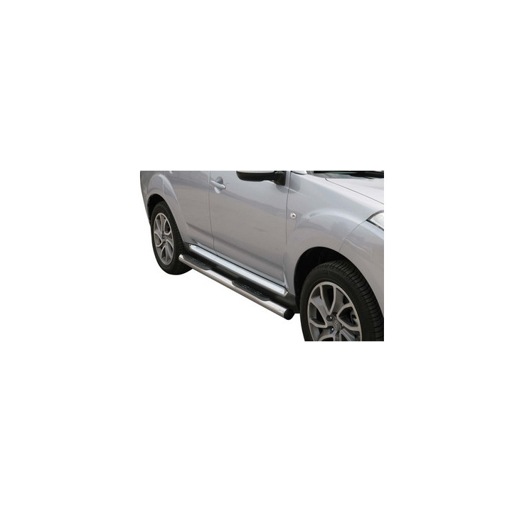 Side Steps, Misutonida 4x4 Grand Pedana with Rubber Step, Color Silver, Citroën C-Crosser - EDK.ro
