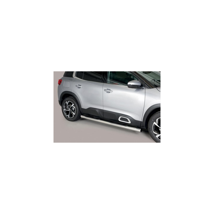Side Steps, Misutonida 4x4 Grand Pedana with Rubber Step, Color Silver, Citroën C5 Aircross - EDK.ro