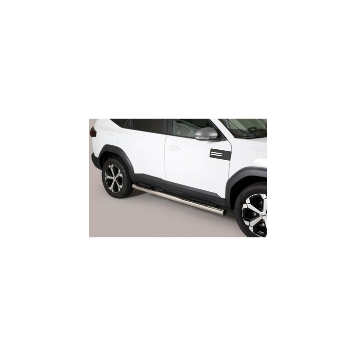 Praguri Laterale, Misutonida 4x4 Grand Footboard cu Treaptă din Cauciuc, Culoare Argintiu, Dacia Bigster - EDK.ro