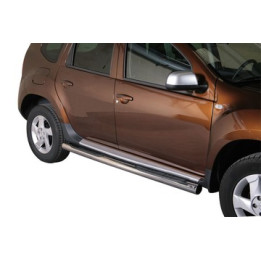 Praguri Laterale, Misutonida 4x4 Grand Footboard cu Treaptă din Cauciuc, Culoare Negru, Dacia Duster 2010 - 2017 - EDK.ro