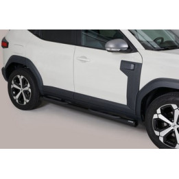 Side Steps, Misutonida 4x4 Grand Footboard with Rubber Step, Color Black, Dacia Duster 2024 - Present - EDK.ro