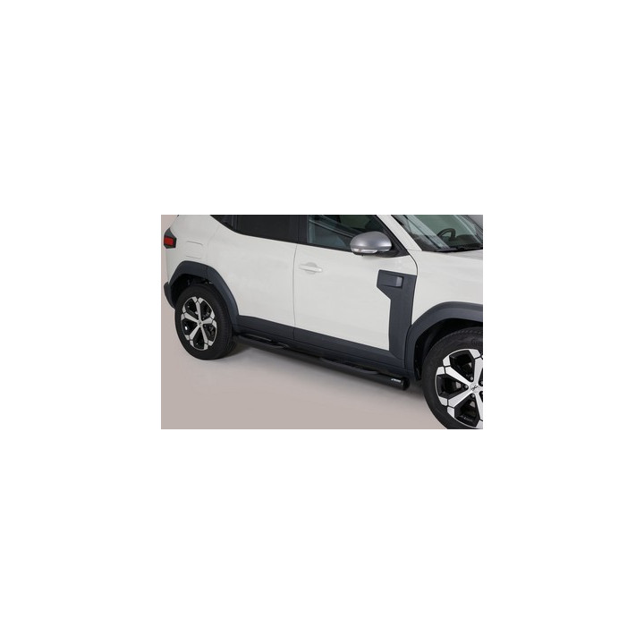 Praguri Laterale, Misutonida 4x4 Grand Footboard cu Treaptă din Cauciuc, Culoare Negru, Dacia Duster - EDK.ro
