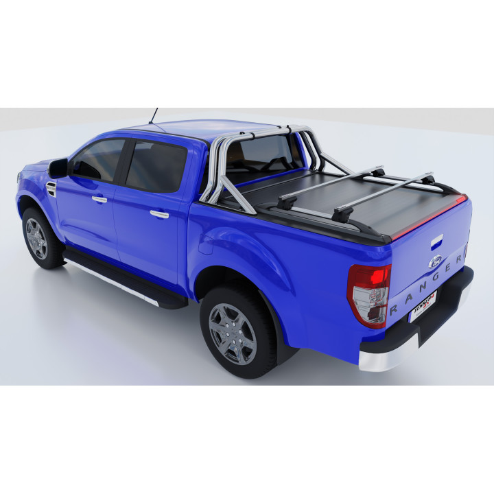 Manual Roll Top Tonneau Bed Cover, Tessera 4x4 Roll+, Ford Ranger XLT Double Cab 2012 - 2022 - EDK.ro