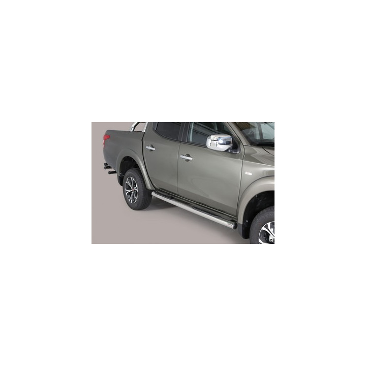 Side Steps, Misutonida 4x4 Grand Pedana with Rubber Step, Color Black, Fiat Fullback - EDK.ro