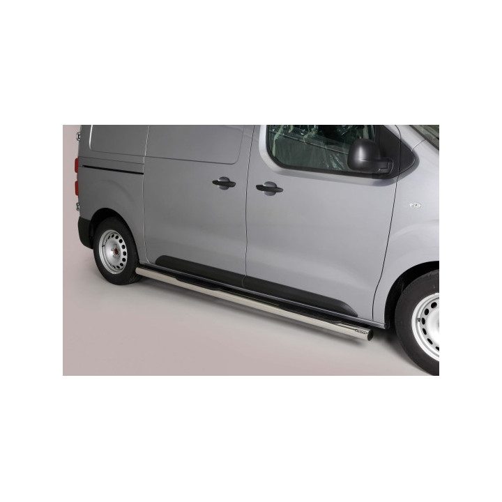 Side Steps, Misutonida 4x4 Grand Pedana with Rubber Step, Color Silver, Fiat Scudo 2022 - Present - EDK.ro