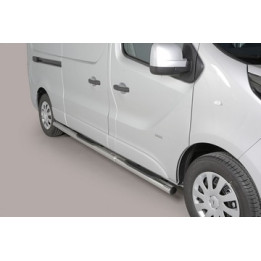 Praguri Laterale, Misutonida 4x4 Grand Pedana cu Treaptă din Cauciuc, Culoare Argintiu, Fiat Talento 2016 - Prezent - EDK.ro