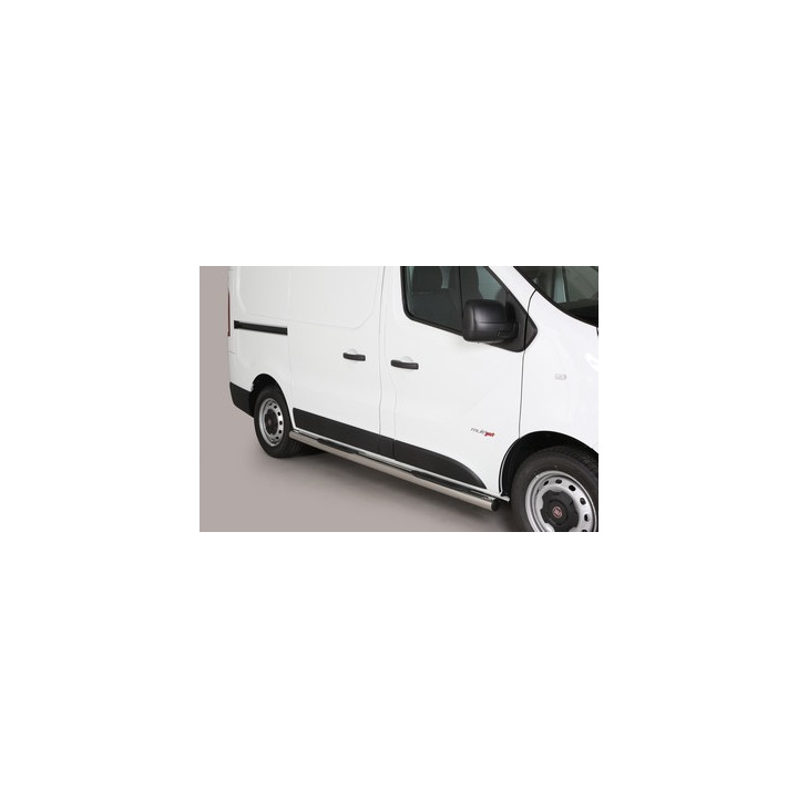 Praguri Laterale, Misutonida 4x4 Grand Pedana cu Treaptă din Cauciuc, Culoare Argintiu, Fiat Talento 2016 - Prezent - EDK.ro