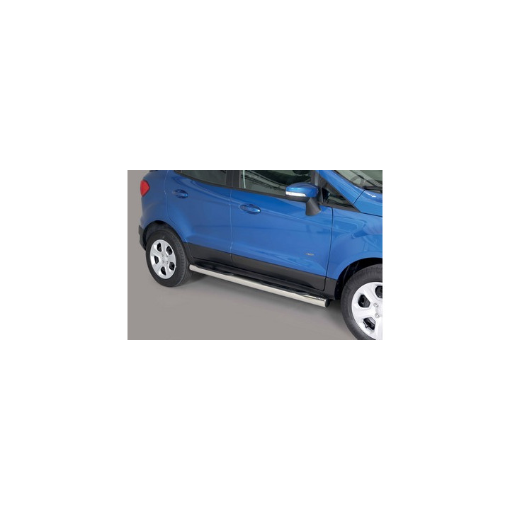 Side Steps, Misutonida 4x4 Grand Footboard with Rubber Step, Color Silver, Ford Ecosport - EDK.ro