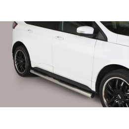 Side Steps, Misutonida 4x4 Grand Footboard with Rubber Step, Color Black, Ford Edge - EDK.ro