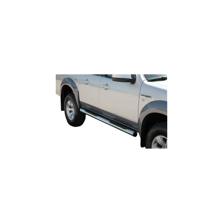 Praguri Laterale, Misutonida 4x4 Grand Footboard cu Treaptă din Cauciuc, Culoare Negru, Ford Ranger 2007 - 2009 - EDK.ro
