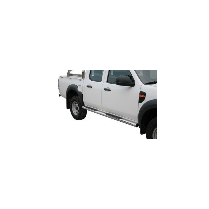 Praguri Laterale, Misutonida 4x4 Grand Footboard cu Treaptă din Cauciuc, Culoare Negru, Ford Ranger 2009 - 2011 - EDK.ro