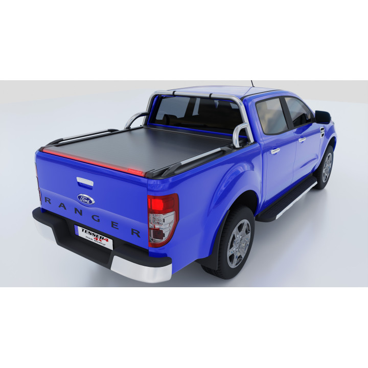 Manual Roll Top Tonneau Bed Cover, Tessera 4x4 Roll+, Ford Ranger XLT Double Cab 2012 - 2022 - EDK.ro