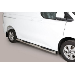 Side Steps, Misutonida 4x4 Grand Pedana with Rubber Step, Color Silver, Ford Tourneo Custom 2024 - Present - EDK.ro