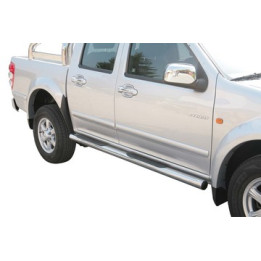 Side Steps, Misutonida 4x4 Grand Footboard with Rubber Step, Color Silver, Great Wall Steed 2009 - 2011 - EDK.ro