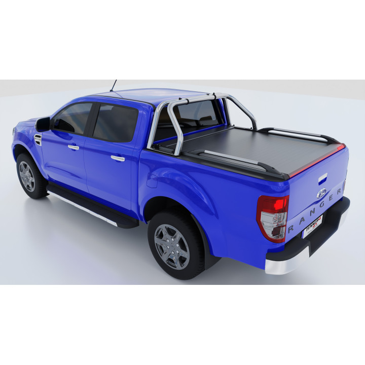 Manual Roll Top Tonneau Bed Cover, Tessera 4x4 Roll+, Ford Ranger XLT Double Cab 2012 - 2022 - EDK.ro