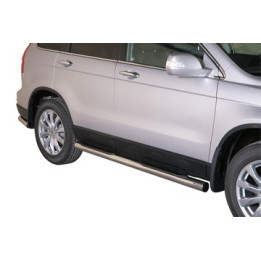 Side Steps, Misutonida 4x4 Grand Footboard with Rubber Step, Color Silver, Honda CR-V 2010 - 2012 - EDK.ro