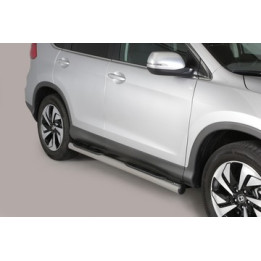 Side Steps, Misutonida 4x4 Grand Pedana with Rubber Step, Color Black, Honda CR-V 2016 - 2018 - EDK.ro