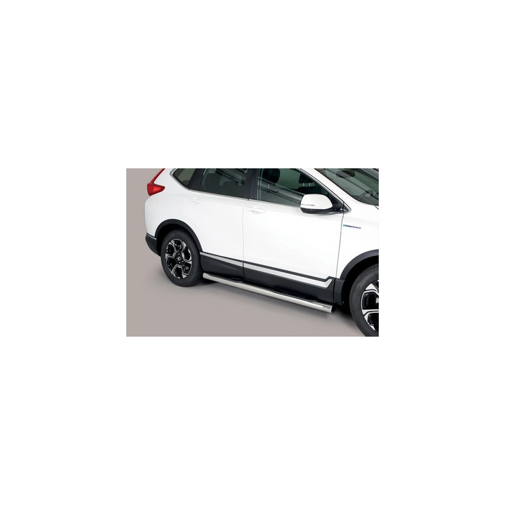 Side Steps, Misutonida 4x4 Grand Footboard with Rubber Step, Color Silver, Honda CR-V - EDK.ro