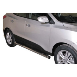 Praguri Laterale, Misutonida 4x4 Grand Footboard cu Treaptă din Cauciuc, Culoare Negru, Hyundai ix35 - EDK.ro