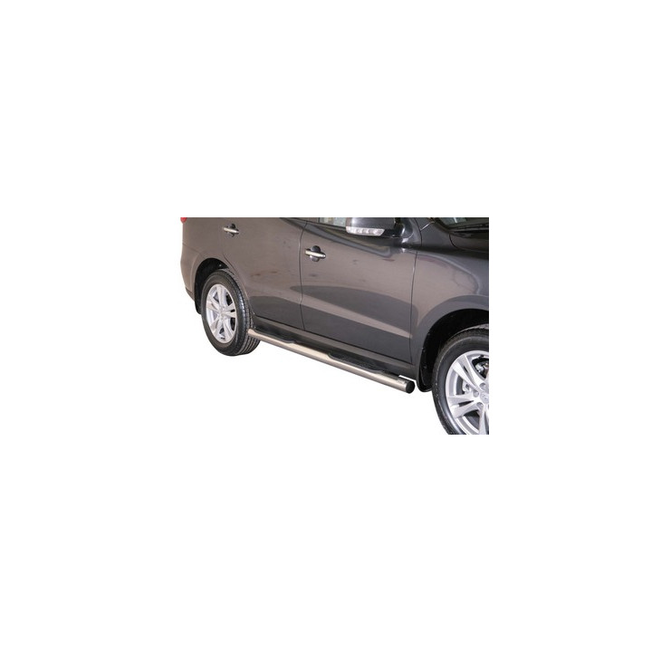 Praguri Laterale, Misutonida 4x4 Grand Footboard cu Treaptă din Cauciuc, Culoare Negru, Hyundai Santa Fe - EDK.ro
