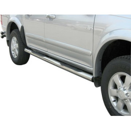 Praguri Laterale, Misutonida 4x4 Grand Footboard cu Treaptă din Cauciuc, Culoare Argintiu, Isuzu D-Max - EDK.ro