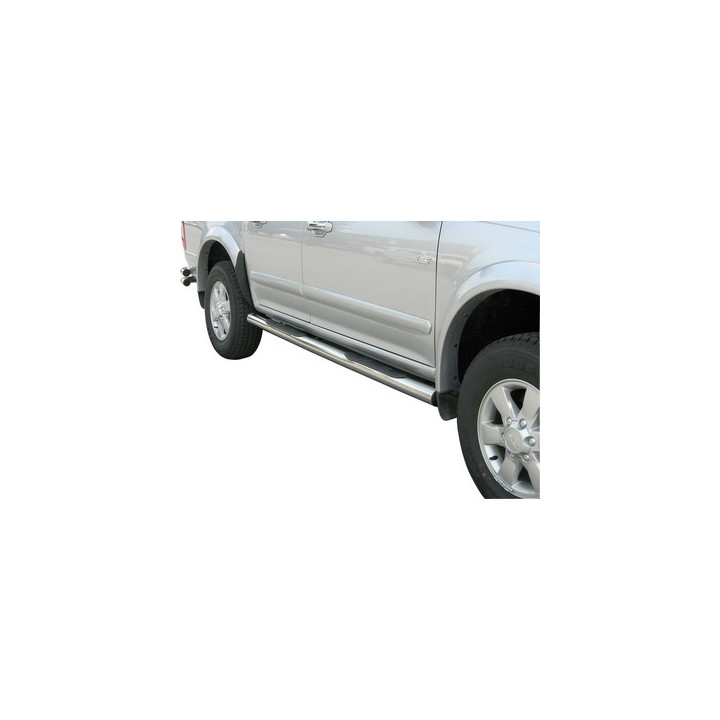 Praguri Laterale, Misutonida 4x4 Grand Footboard cu Treaptă din Cauciuc, Culoare Argintiu, Isuzu D-Max - EDK.ro