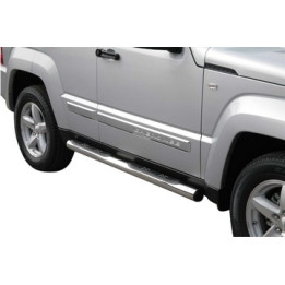 Praguri Laterale, Misutonida 4x4 Grand Footboard cu Treaptă din Cauciuc, Culoare Negru, Jeep Cherokee - EDK.ro